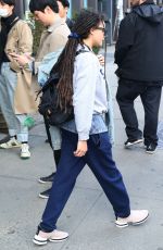 SASHA LANE Leaves Bowery Hotel in New York 04/10/2019
