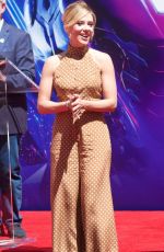 SCARLETT JOHANSSON at Avengers: Endgame Hand Print Ceremony in Los Angeles 04/23/2019