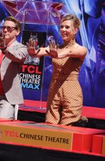 SCARLETT JOHANSSON at Avengers: Endgame Hand Print Ceremony in Los Angeles 04/23/2019