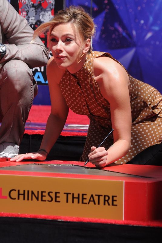 SCARLETT JOHANSSON at Avengers: Endgame Hand Print Ceremony in Los Angeles 04/23/2019