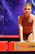 SCARLETT JOHANSSON at Avengers: Endgame Hand Print Ceremony in Los Angeles 04/23/2019