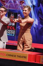 SCARLETT JOHANSSON at Avengers: Endgame Hand Print Ceremony in Los Angeles 04/23/2019