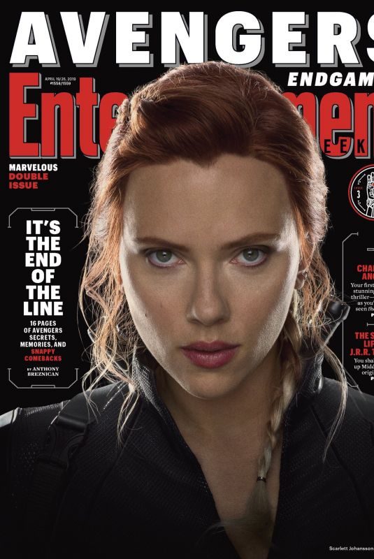 SCARLETT JOHANSSON on the Cover of Entertainment Weekly Magazine, April 2019