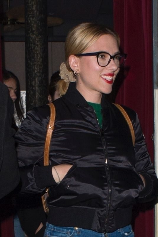SCARLETT JOHANSSON Out for Dinner in London 04/09/2019