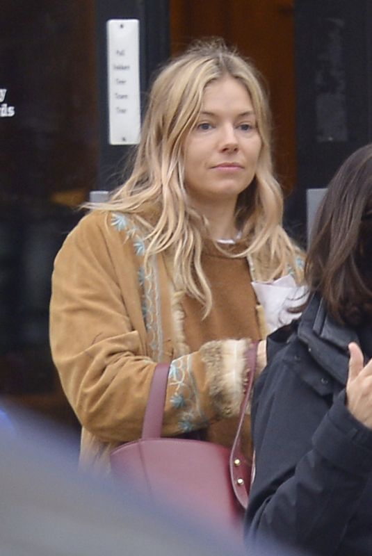 SIENNA MILLER Out in New York 04/11/2019