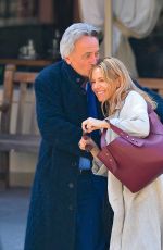 SIENNA MILLER Out with Her Father in New York 04/03/2019