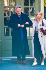 SIENNA MILLER Out with Her Father in New York 04/03/2019