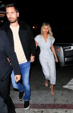 SOFIA RICHIE and Scott Disick at No Name Restaurant in Los Angeles 