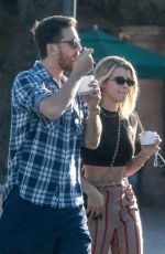 SOFIA RICHIE and Scott Disick Out for Frozen Yogurt in Malibu 04/13/2019