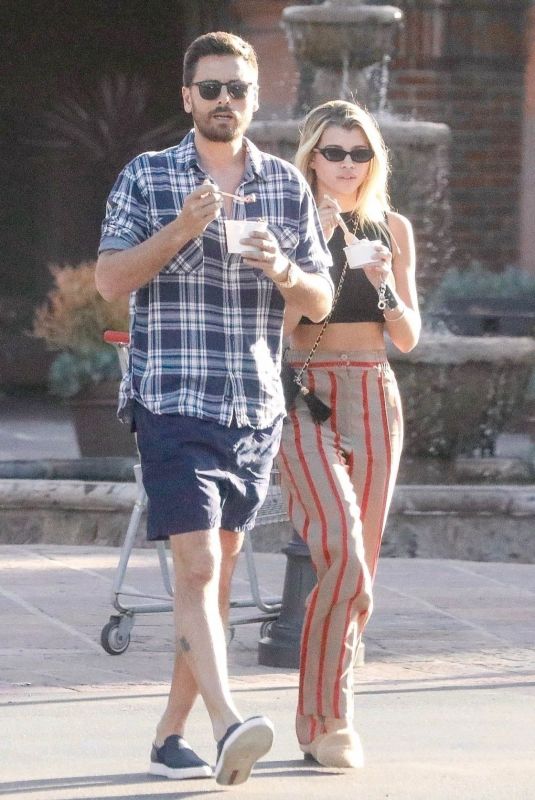 SOFIA RICHIE and Scott Disick Out for Frozen Yogurt in Malibu 04/13/2019