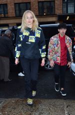 SOPHIE TURNER and Joe Jonas Arrives at Their Apartment in New York 04/05/2019