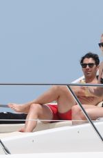 SOPHIE TURNER and Joe Jonas at a Boat in Cabo San Lucas 04/18/2019