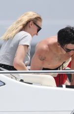 SOPHIE TURNER and Joe Jonas at a Boat in Cabo San Lucas 04/18/2019