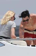 SOPHIE TURNER and Joe Jonas at a Boat in Cabo San Lucas 04/18/2019