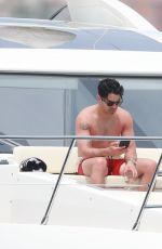 SOPHIE TURNER and Joe Jonas at a Boat in Cabo San Lucas 04/18/2019