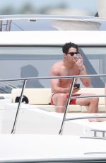 SOPHIE TURNER and Joe Jonas at a Boat in Cabo San Lucas 04/18/2019