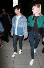 SOPHIE TURNER and Joe Jonas at Mr Chow in Bevelry Hills 04/29/2019