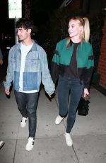 SOPHIE TURNER and Joe Jonas at Mr Chow in Bevelry Hills 04/29/2019