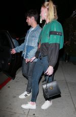 SOPHIE TURNER and Joe Jonas at Mr Chow in Bevelry Hills 04/29/2019