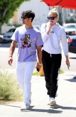 SOPHIE TURNER and Joe Jonas Out for Coffee in West Hollywood 04/23/2019