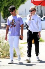 SOPHIE TURNER and Joe Jonas Out for Coffee in West Hollywood 04/23/2019