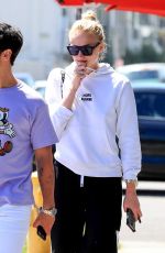 SOPHIE TURNER and Joe Jonas Out for Coffee in West Hollywood 04/23/2019