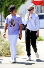 SOPHIE TURNER and Joe Jonas Out for Coffee in West Hollywood 04/23/2019