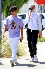 SOPHIE TURNER and Joe Jonas Out for Coffee in West Hollywood 04/23/2019