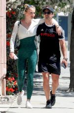 SOPHIE TURNER and Joe Jonas Out for Lunch in West Hollywood 04/22/2019
