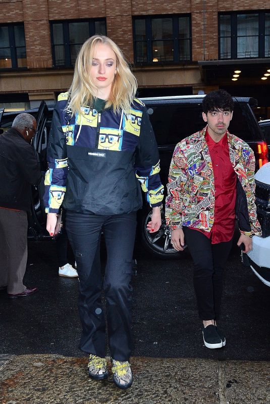 SOPHIE TURNER and Joe Jonas Out in New York 04/05/2019