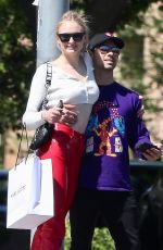 SOPHIE TURNER and Joe Jonas Out Shopping in Hollywood 04/13/2019