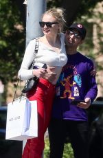 SOPHIE TURNER and Joe Jonas Out Shopping in Hollywood 04/13/2019
