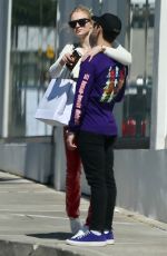 SOPHIE TURNER and Joe Jonas Out Shopping in Hollywood 04/13/2019