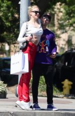SOPHIE TURNER and Joe Jonas Out Shopping in Hollywood 04/13/2019