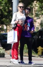 SOPHIE TURNER and Joe Jonas Out Shopping in Hollywood 04/13/2019