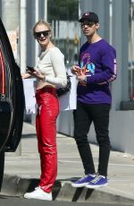 SOPHIE TURNER and Joe Jonas Out Shopping in Hollywood 04/13/2019