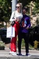 SOPHIE TURNER and Joe Jonas Out Shopping in Hollywood 04/13/2019