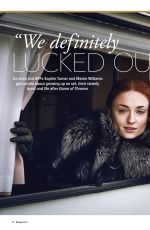 SOPHIE TURNER and MAISIE WILLIAMS in The Hollywood Reporter, April 2019
