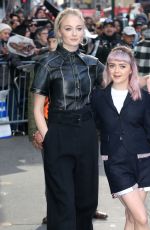 SOPHIE TURNER and MAISIE WILLIAMS Leaves Good Morning America in New York 04/02/2019