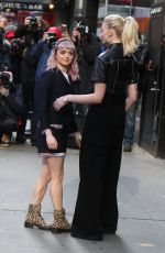 SOPHIE TURNER and MAISIE WILLIAMS Leaves Good Morning America in New York 04/02/2019