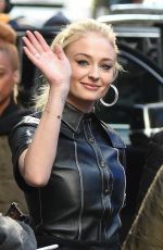 SOPHIE TURNER and MAISIE WILLIAMS Leaves Good Morning America in New York 04/02/2019