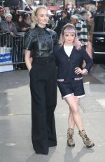 SOPHIE TURNER and MAISIE WILLIAMS Leaves Good Morning America in New York 04/02/2019