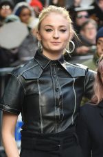 SOPHIE TURNER and MAISIE WILLIAMS Leaves Good Morning America in New York 04/02/2019