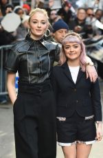 SOPHIE TURNER and MAISIE WILLIAMS Leaves Good Morning America in New York 04/02/2019