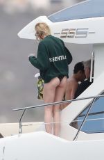 SOPHIE TURNER in Swimsuit at a Yacht in Mexico 04/18/2019