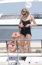 SOPHIE TURNER in Swimsuit at a Yacht in Mexico 04/18/2019