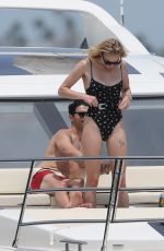 SOPHIE TURNER in Swimsuit at a Yacht in Mexico 04/18/2019