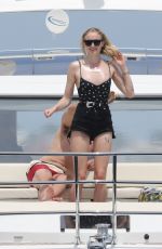 SOPHIE TURNER in Swimsuit at a Yacht in Mexico 04/18/2019