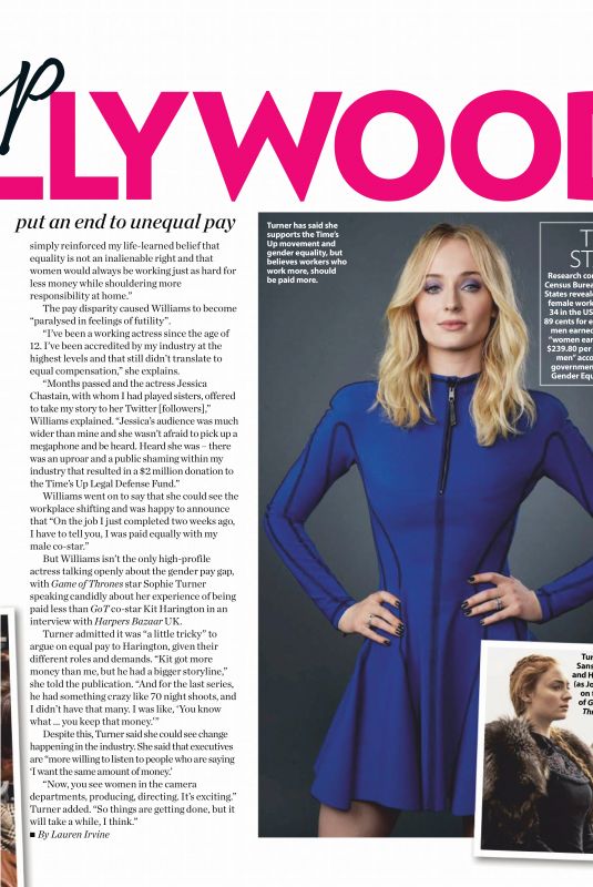 SOPHIE TURNER in Who Magazine, May 2019