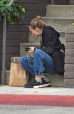 SUKI WATERHOUSE Makeup Free Out in Los Angeles 04/29/2019